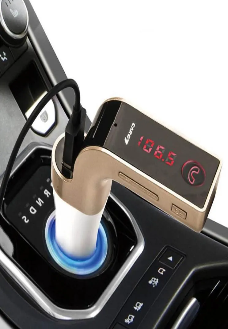 2022 Wireless Bluetooth MP3 FM Modulateur d'émetteur 21A CARDER CHARGER KIT WIRESS POURTES MAINS G7 avec voiture USB avec packag7274108