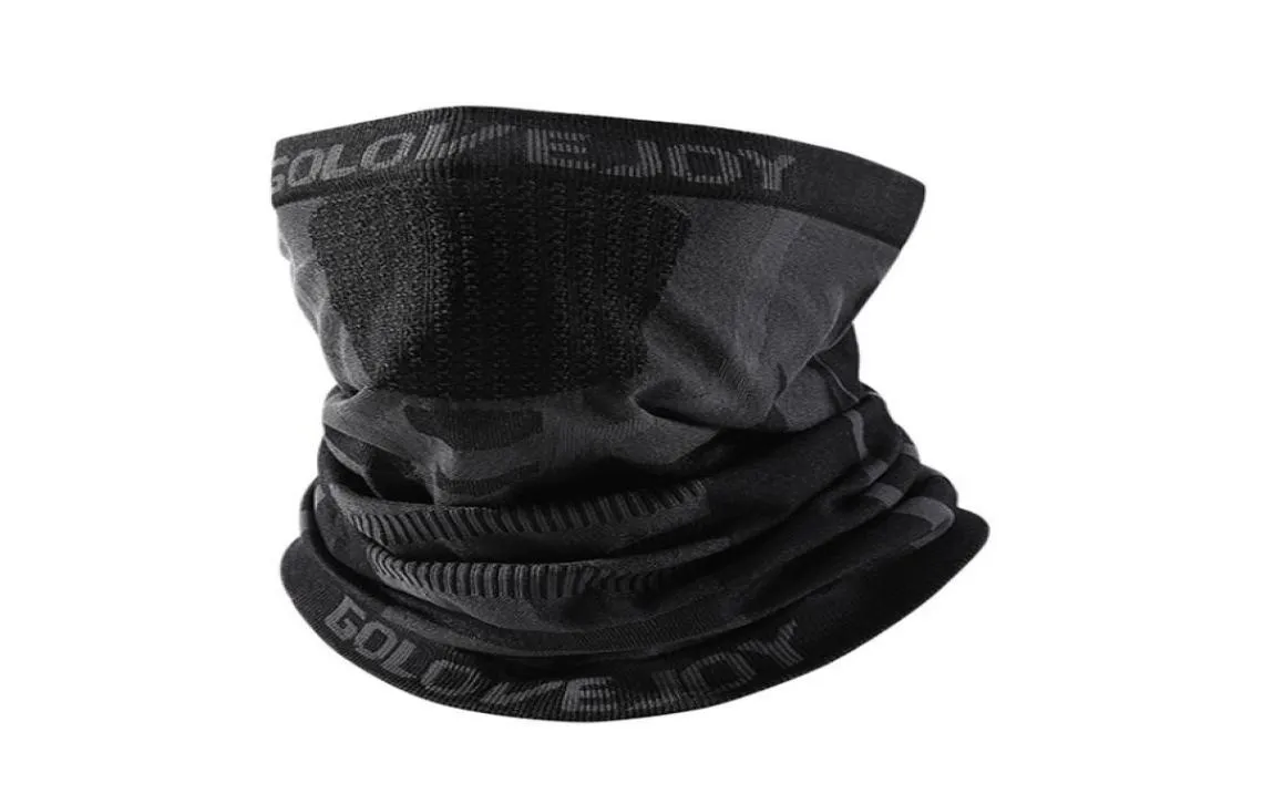 Men d'hiver noir bandana extérieur protection contre l'oreille à l'oreille Gaiter Gaiter demi-visage masque élastique élastique pour le froid 2118700383