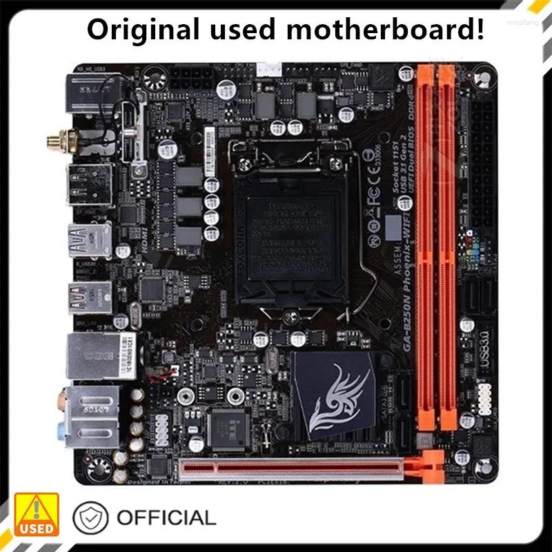 Motherboards MINI ITX For GA-B250N-PHOENIX WIFI B250N-PHOENIX Original Used Desktop Intel B250 DDR4 Motherboard LGA 1151 USB3.0 SATA3