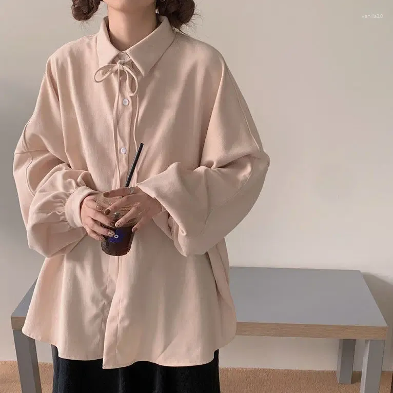 Damenjacken Langarm Shirt College Außenbekleidung Design Studenten Salzmantel Loose Korean vielseitig einfaches Top
