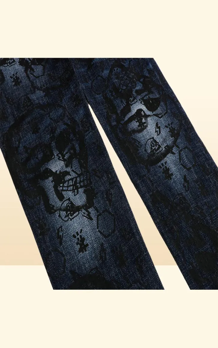 Bear Classic Fashion PP Man Jeans Rock Moto Mens Casual Design Разрушенные брюки.