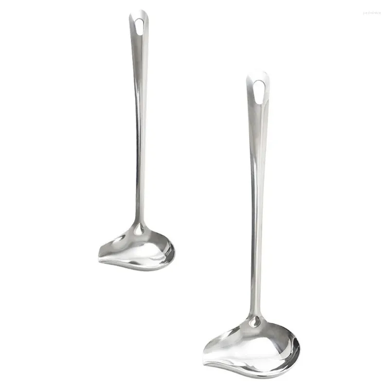 Colheres 2 pcs colher óleo mini molho de molho de escada de escada de sobremesa decoração de molho de aço inoxidável