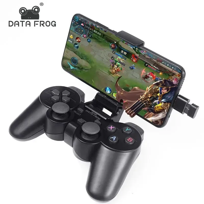 Joysticks Data Frog 208 Android/Typec Gamepad Kompatibel med PC Windows OTG PS3 TV -låda Android -smarttelefonspel Joystick