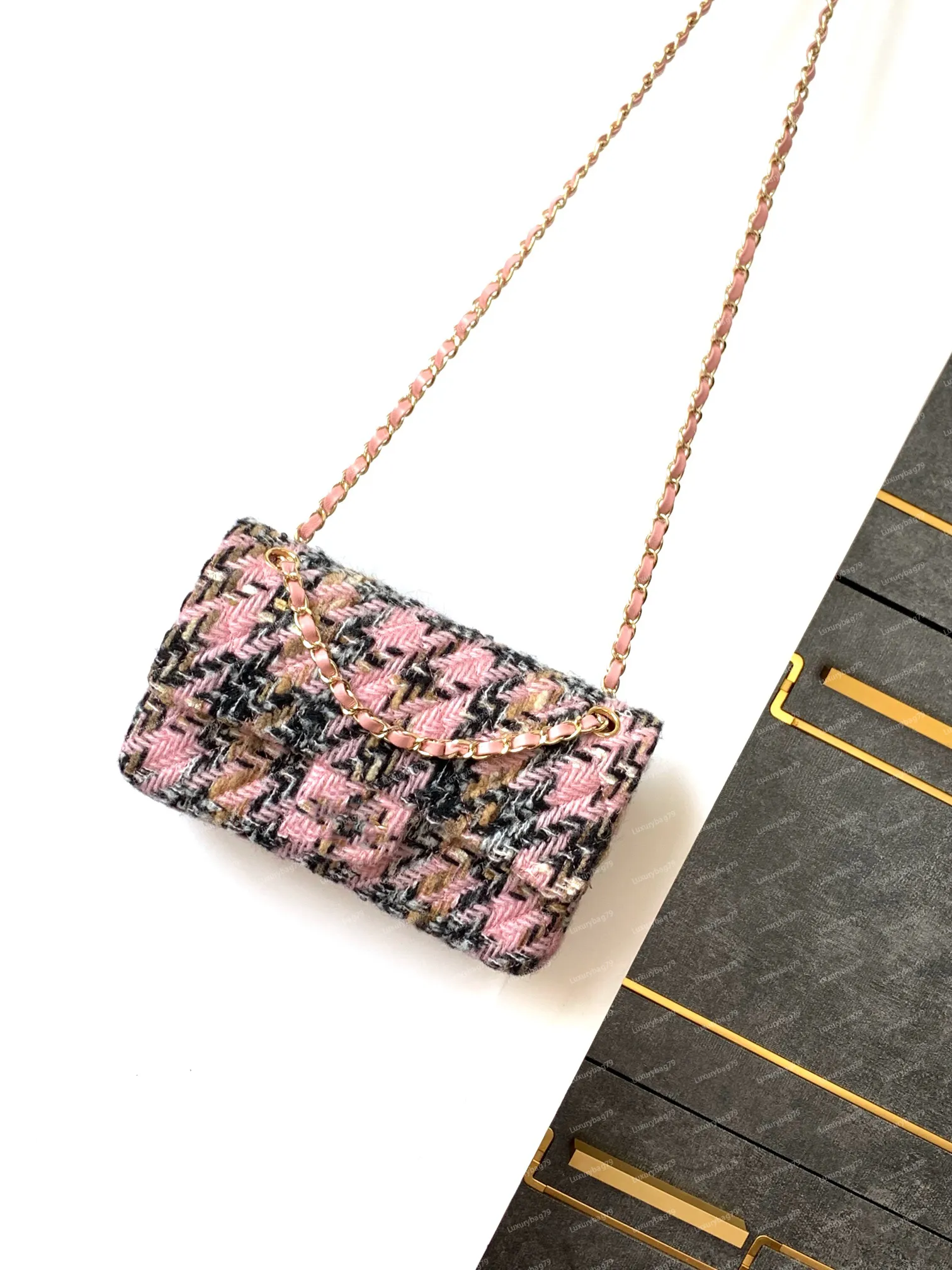 Small Fancy Purses Mini Designer Purse Genuine Leather Flap Bag, Small Tweed Crossbody ...