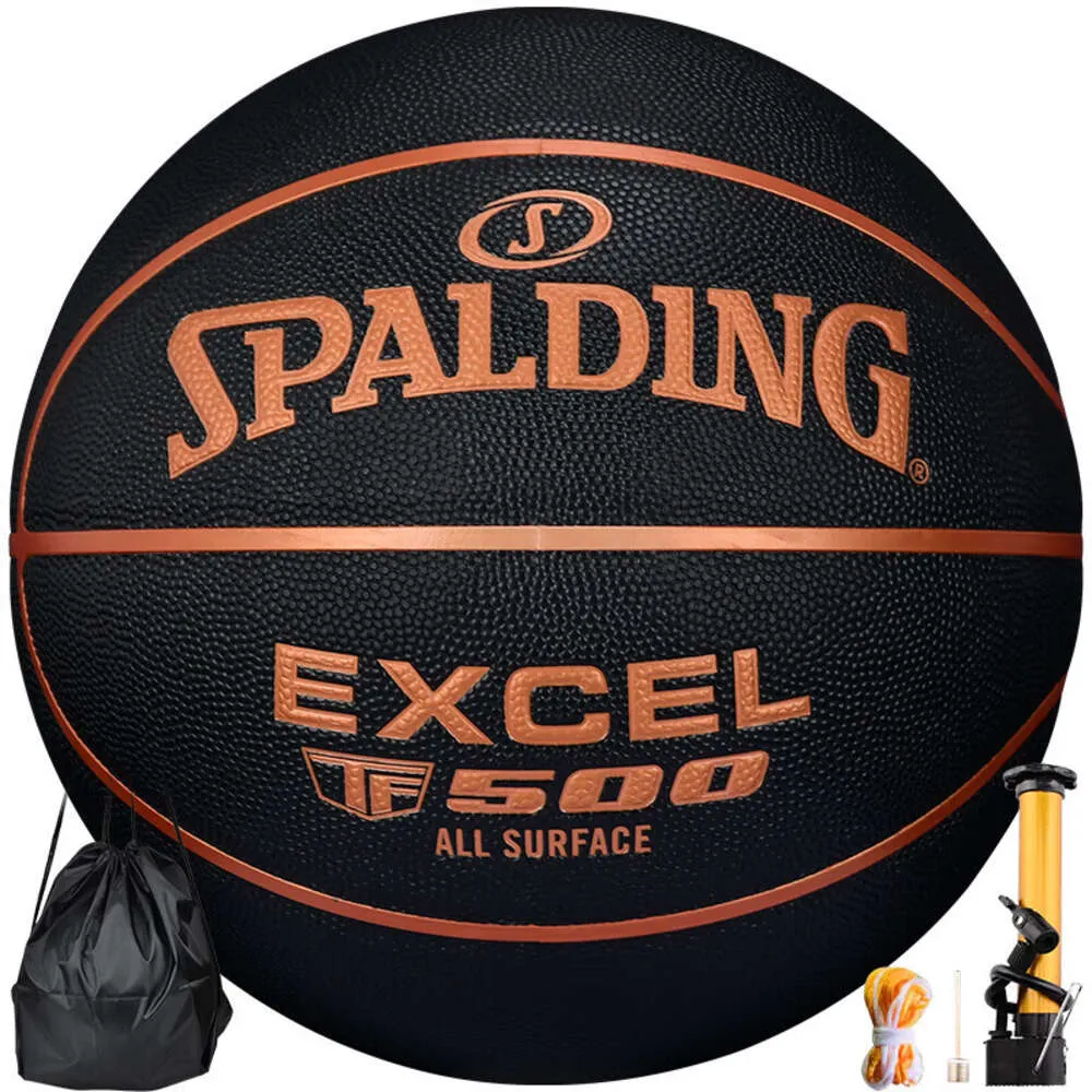 Spalding Black Rose Gold TF500 Legendary Series 7 Basketball PU Indoor and Outdoor Games 77-850y