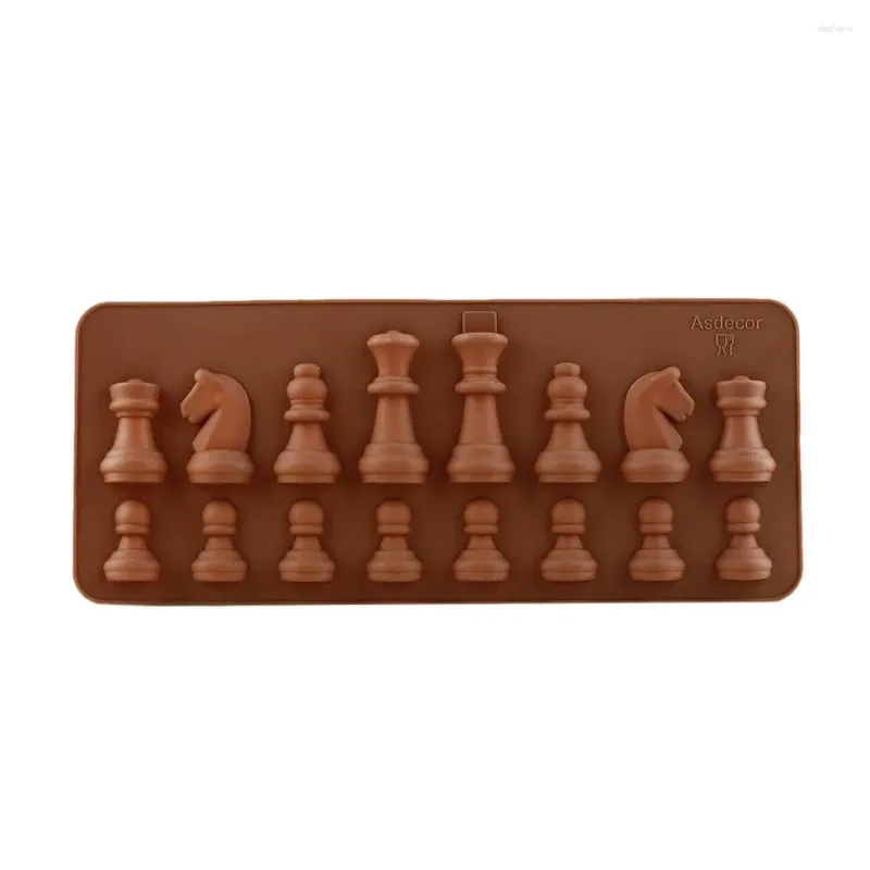 Moules de cuisson Fondant Cake Bishop Chocolate International Chess Tray Silicone Moule Chariot
