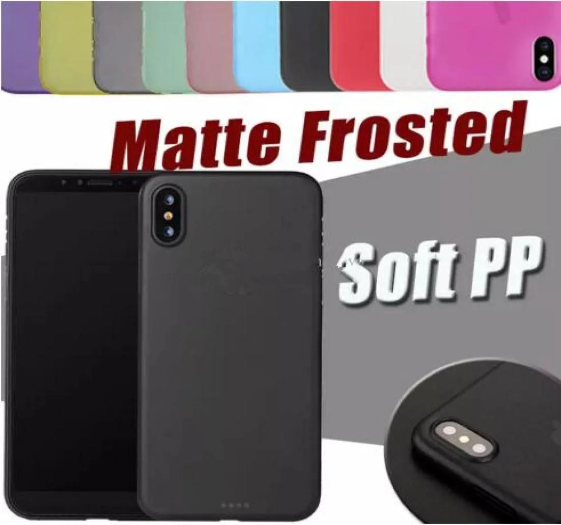 03mm Ultra Thin Slim Matte Frosted Phone Case Fullt täckt transparent flexibelt PP -täckning för iPhone 11 Pro Max X XS XR 8 7 6 6S3627999