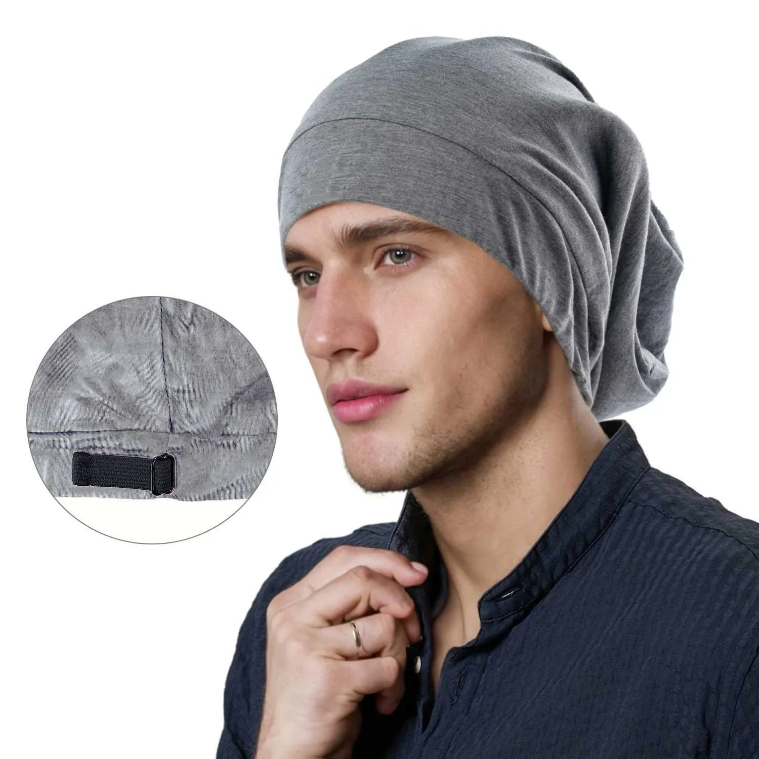 Muslim Satin Sleep Cap Soft Elastic Cotton Lining... From 