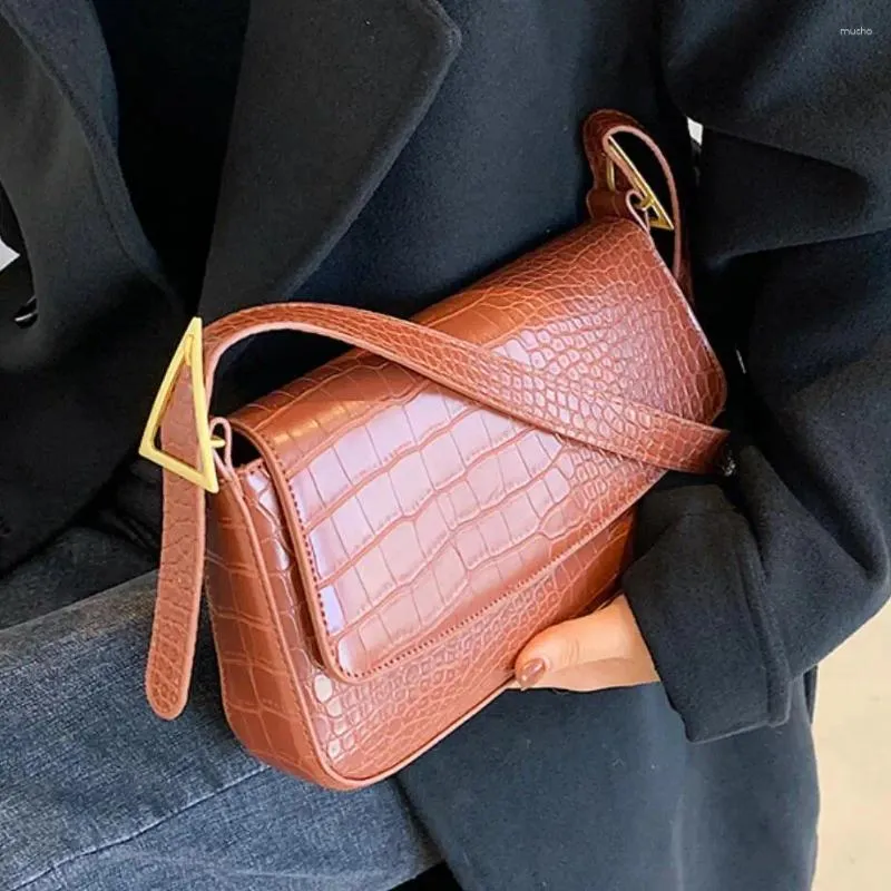 Bag Muster Square Crocodile Achsel