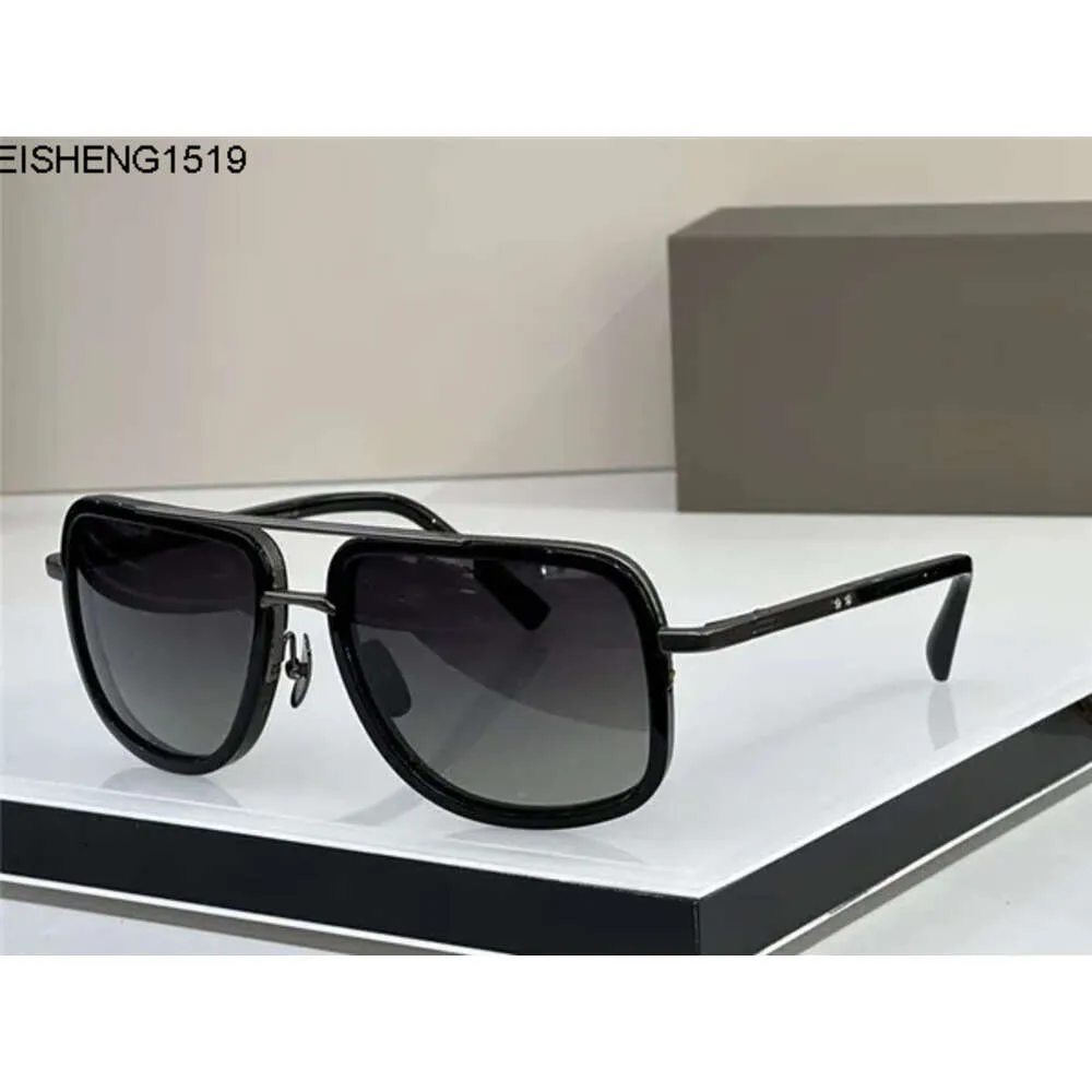 Mode Sonnenbrille One Men Design Metal Vintage Einfacher Stil Quadratrahmen Outdoor -Schutz UV -Objektiv Brillen mit Gehäuse