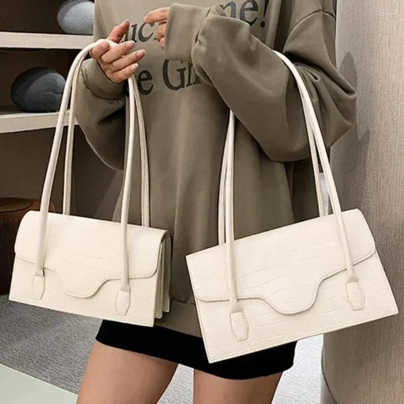 2024 Fashion Quality PU Leather Crocodile Armpit Designer Beige Handbag ...