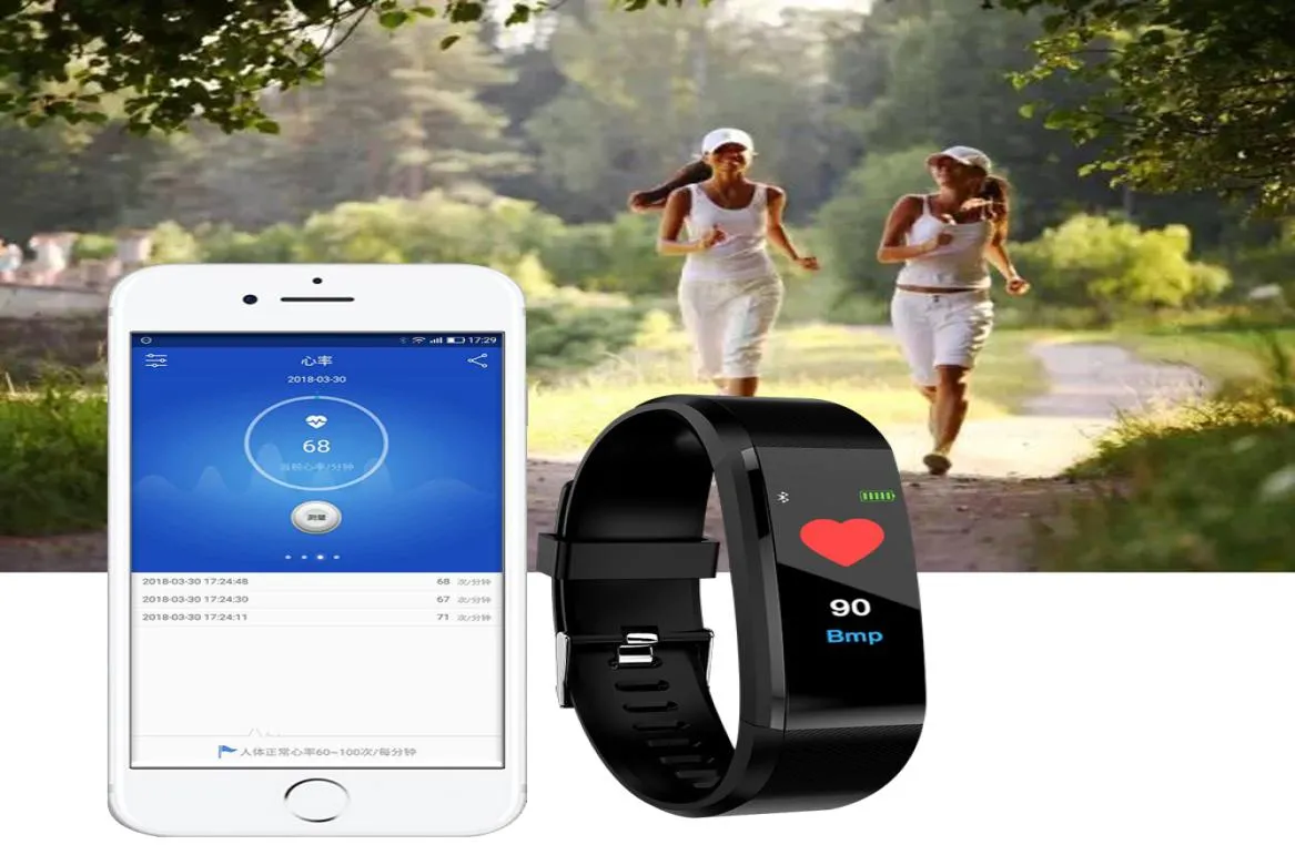 ID115PLUSブレスレット心拍数血圧スマートバンドフィットネストラッカーSMARTBAND BLUETOOTHリストバンドFOTPro Smart9541109の販売