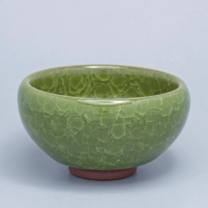 カップソーサーJianzhan TeaCup Master Cup Ice Crack Green Tea Ceramic Teapot Tianmu Glaze Kiln Changeセット