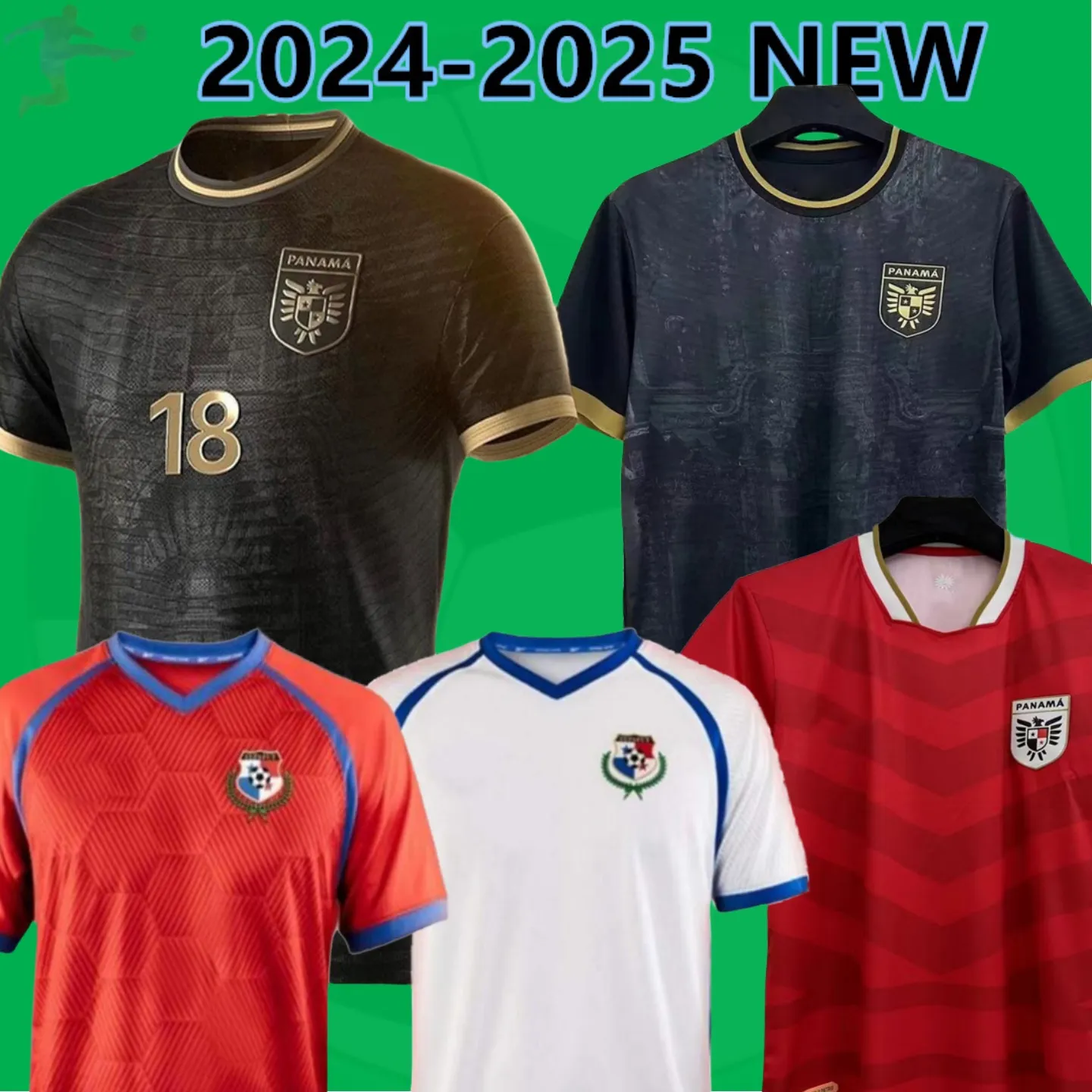 2024 2025 Jerseys de football de l'équipe nationale du Panama Cox Tanner 24 25 Black Carrasquilla Godoy Home Red Away White Mens Football Shirts