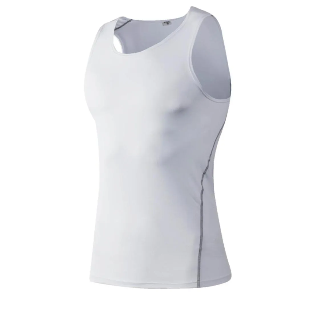 Yuerlian Compression Vest Tops Stringer Bodybuilding Fitness Gym Vest Tees Undershirts Male Sports Running Yoga Shirt Men8260513