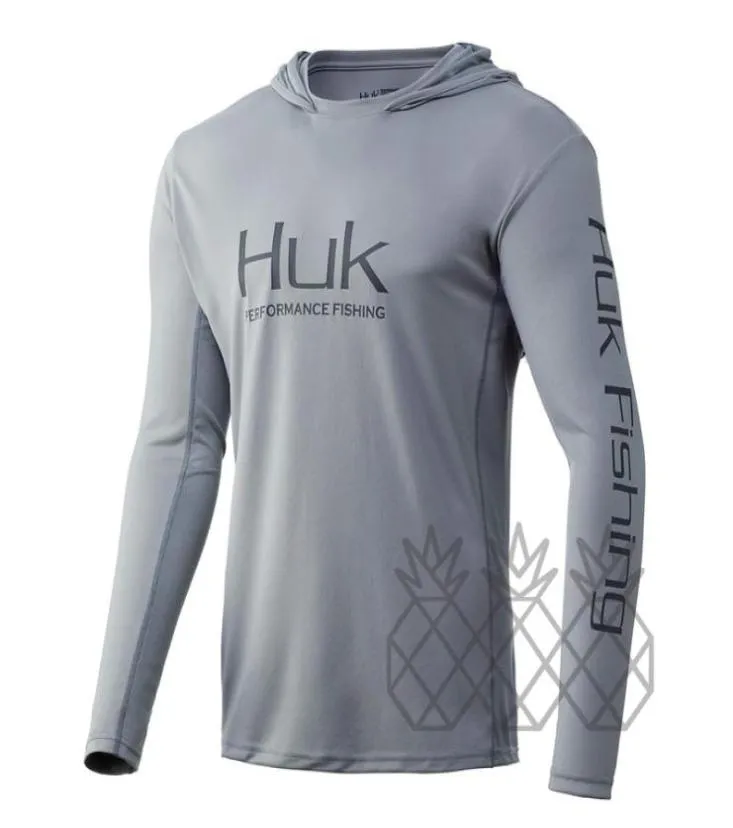 낚시 셔츠 huk 맞춤형 의류 긴 슬리브 재킷 Tshirt UV 보호 50 남자 여름 마모 2207183684813