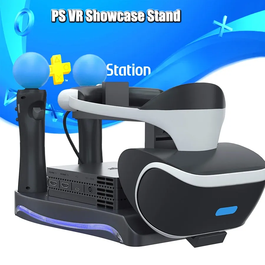 STANDS PS4 PS MOVE VR PSVR STAND STACOLHO DE LED 2 PORTAS DE CARREGAÇÃO HOPETURTE CUHZVR2 2º BURCHOT PARA SONY PLAYSTATION 4 Acessórios