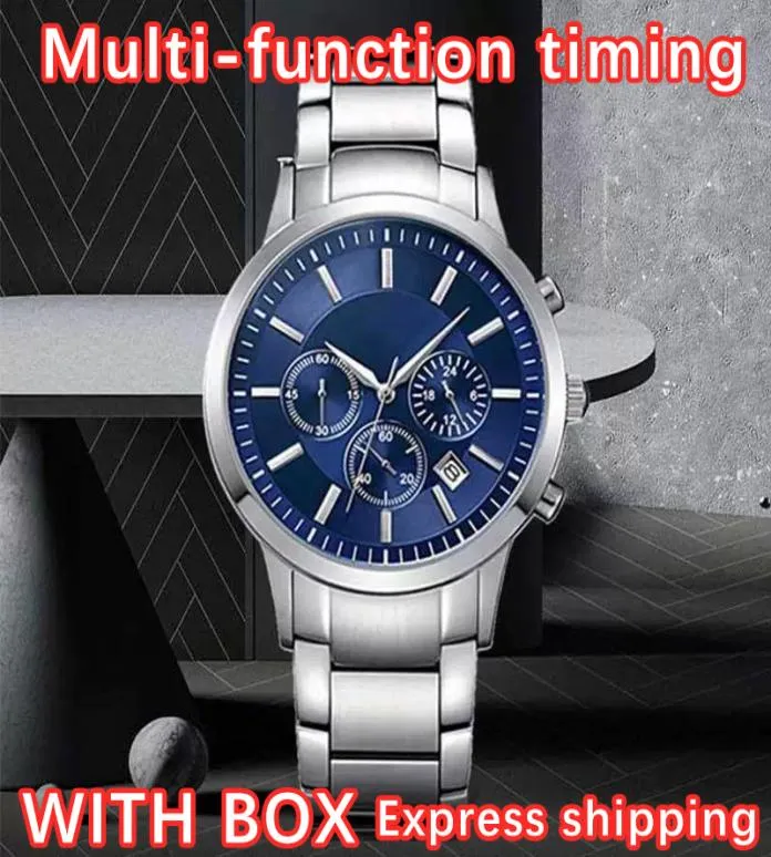 NOWOŚĆ Men039s Watch AR Stal nierdzewna marka stal nierdzewna Top Fashion Casual Military Quartz Sport Watch Skórzany pasek Men039s Watch 7785204