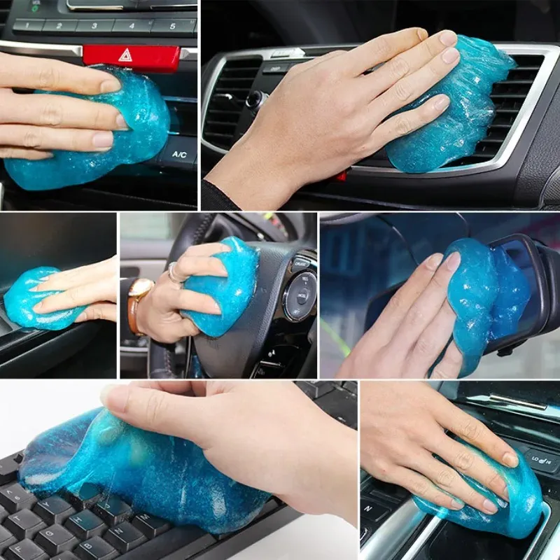 Super Auto Car Cleaning Pad Glue Glue Powder Cleaner Magic Cleaner Dream Remover Gel Home Computer Beyboard أداة نظيفة