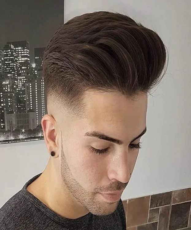 Europejska Remy Human Hair Toupe dla mężczyzn z przezroczystą cienką skórę Pu 10quot x 8 Quot proste włosy dla męskich Wig3787290