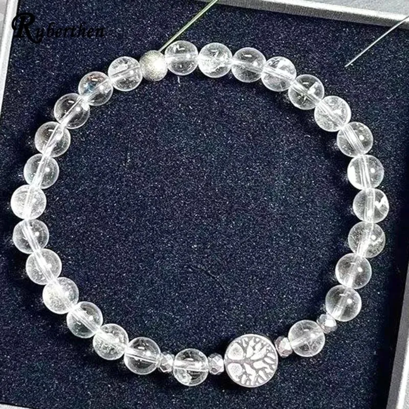 Strand Ruberthen Femmes 6 mm Un bracelet à quartz clair de la vie Bracelet à la main