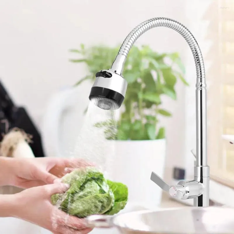 Kitchen Faucets 360 Degree Rotation Water Tap G1/2in Universal Bendable Home Single Cold Sink Faucet