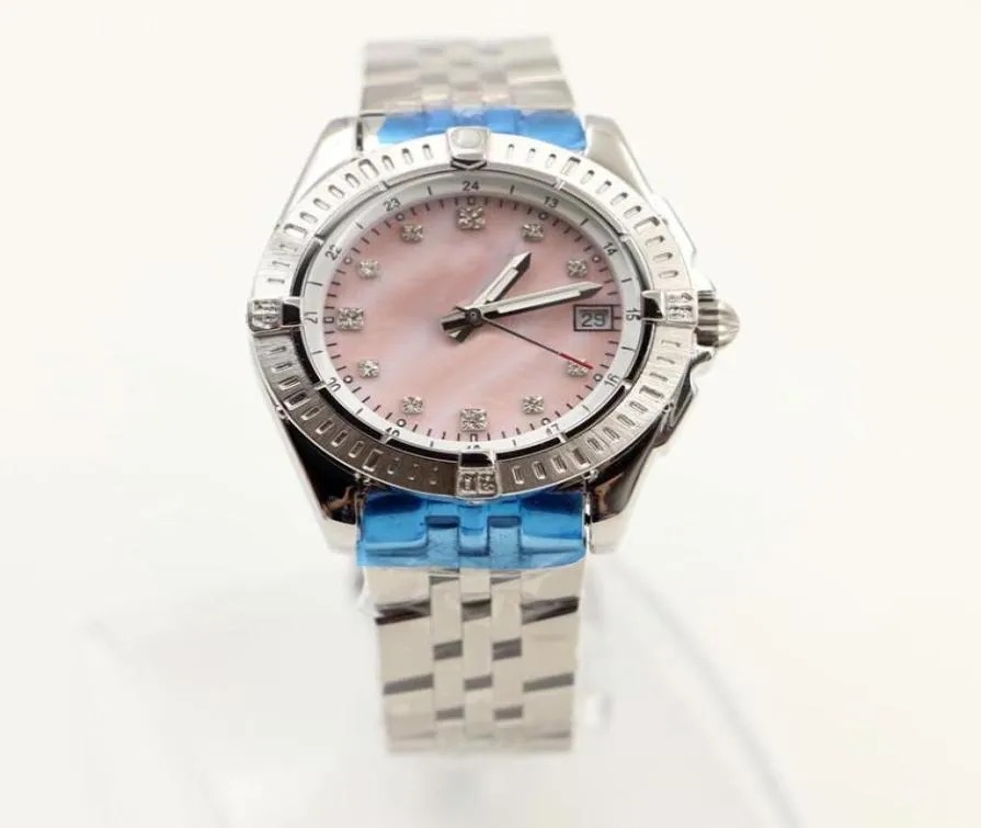 Zegarek na nadgarstek damski B01 Pink Pearl Tarce Supercean Quartz Ruch 1884 Galaktyka Srebrna Morze Wolf Steel Damswatches Fashion 2982547