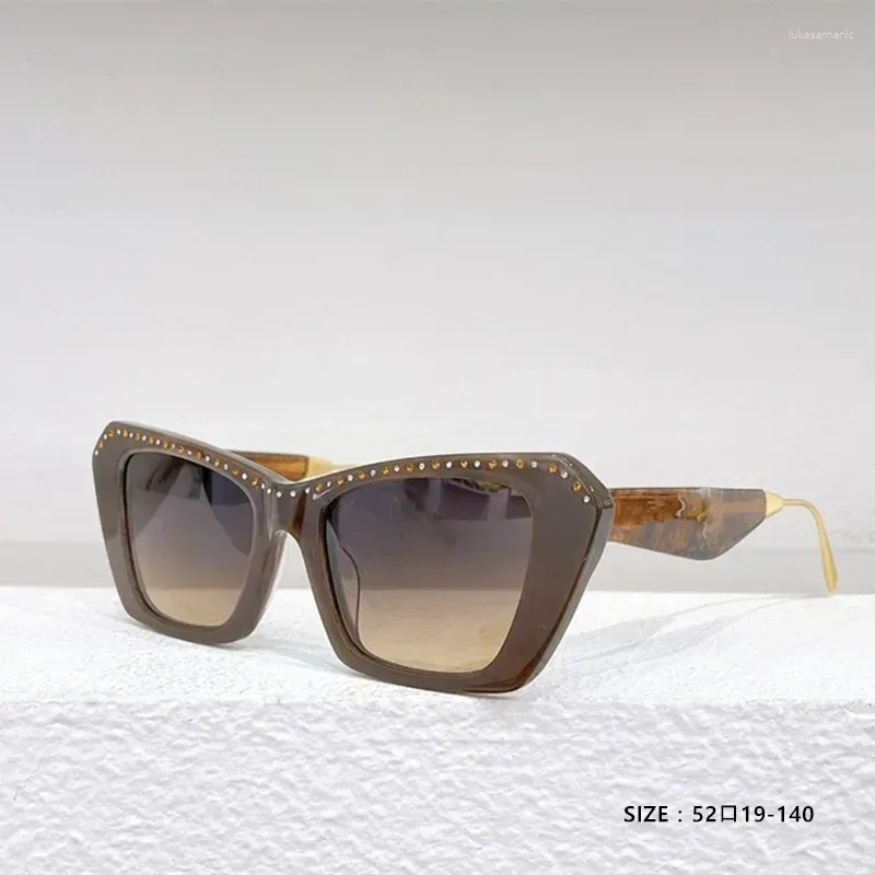 Okulary przeciwsłoneczne Modna marka kota projektant marki luksusu Uv400 soczewki damskie super duże
