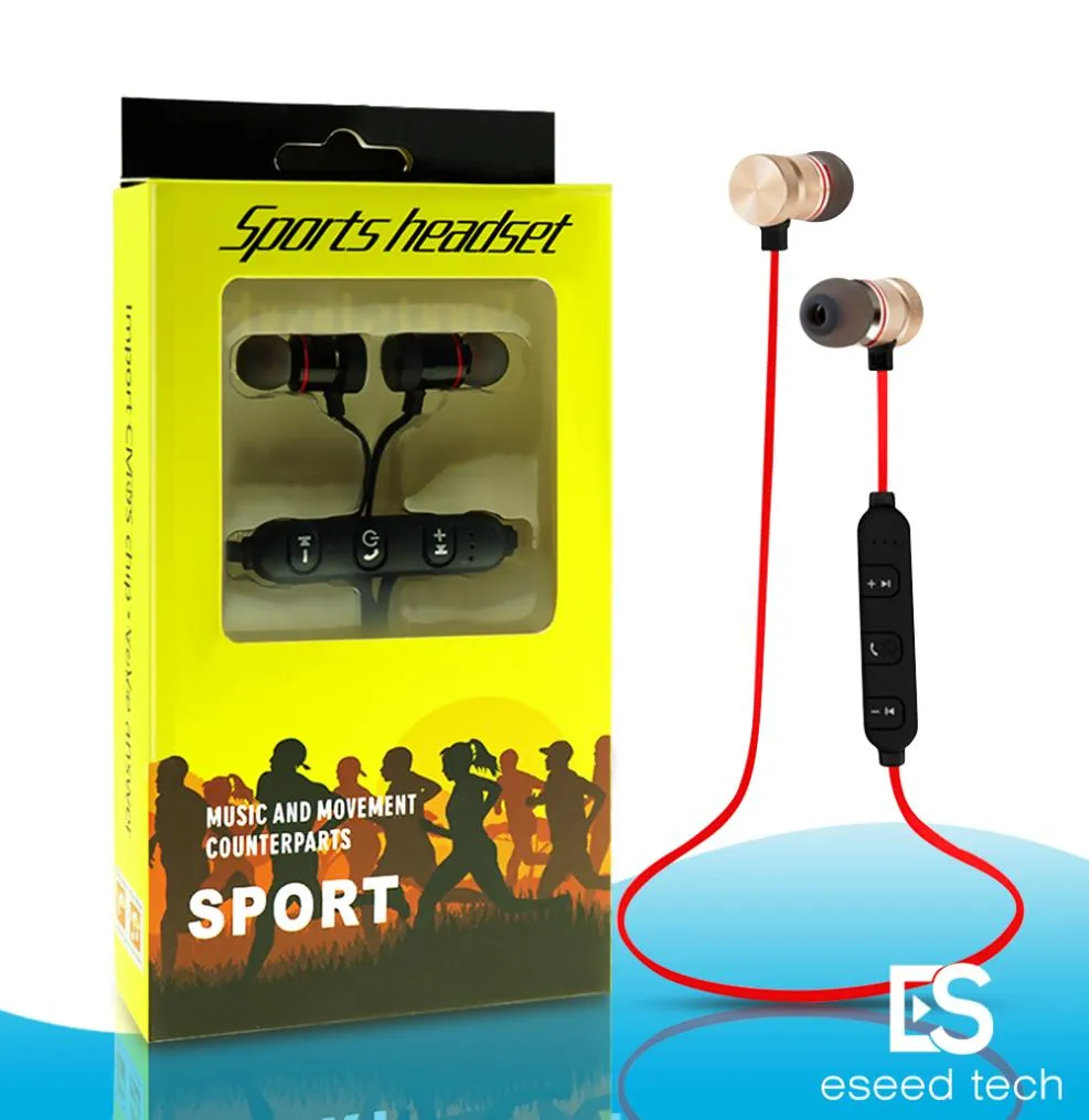 M5 Bluetooth Kulaklıklar Manyetik Metal Kablosuz Koşu Spor Kulaklık Kulaklık MİP MP3 EARBUD BT BT 41 Samsung LG SM5141584