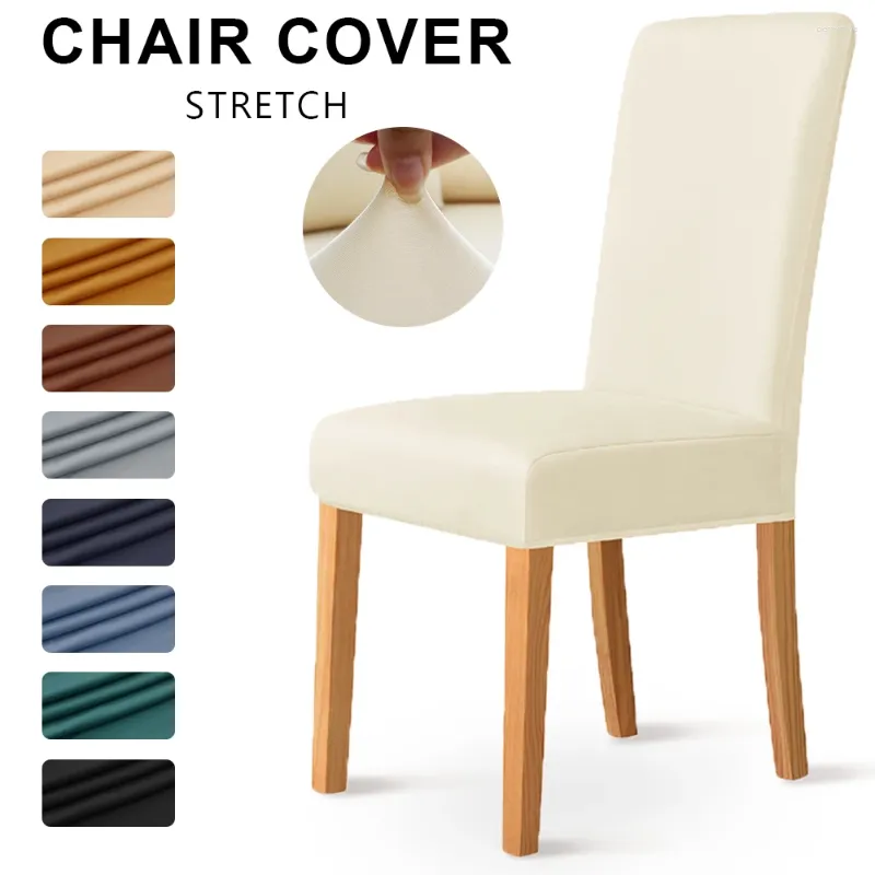 Couvre-chaise Cover Couleur Couvre élastique Sage élastique Amplable à l'épreuve de la poussière pour salle de restauration El Bureau de mariage