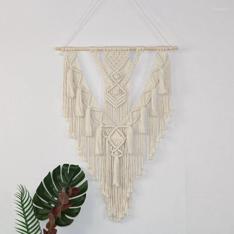 Tapestries Handicraft Woven Simple Nordic Style Macrame Wall Hanging Boho For Bedroom Living Room Tapestry