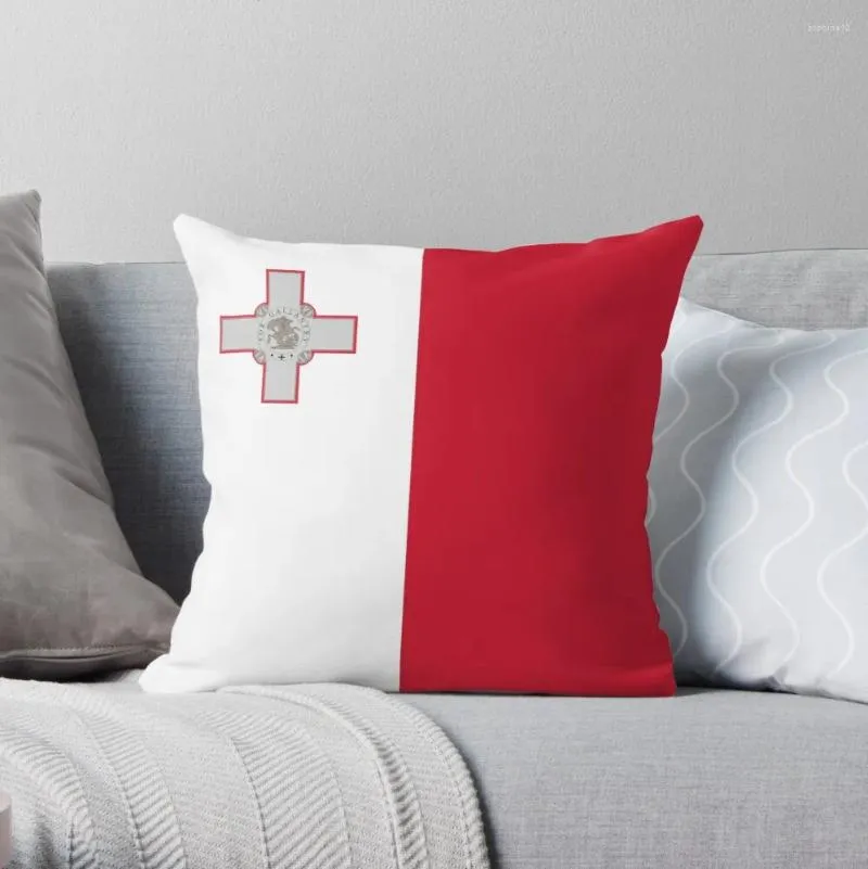 Malta'nın yastık bayrağı, oturma odası için dikdörtgen kapak koltukları atın