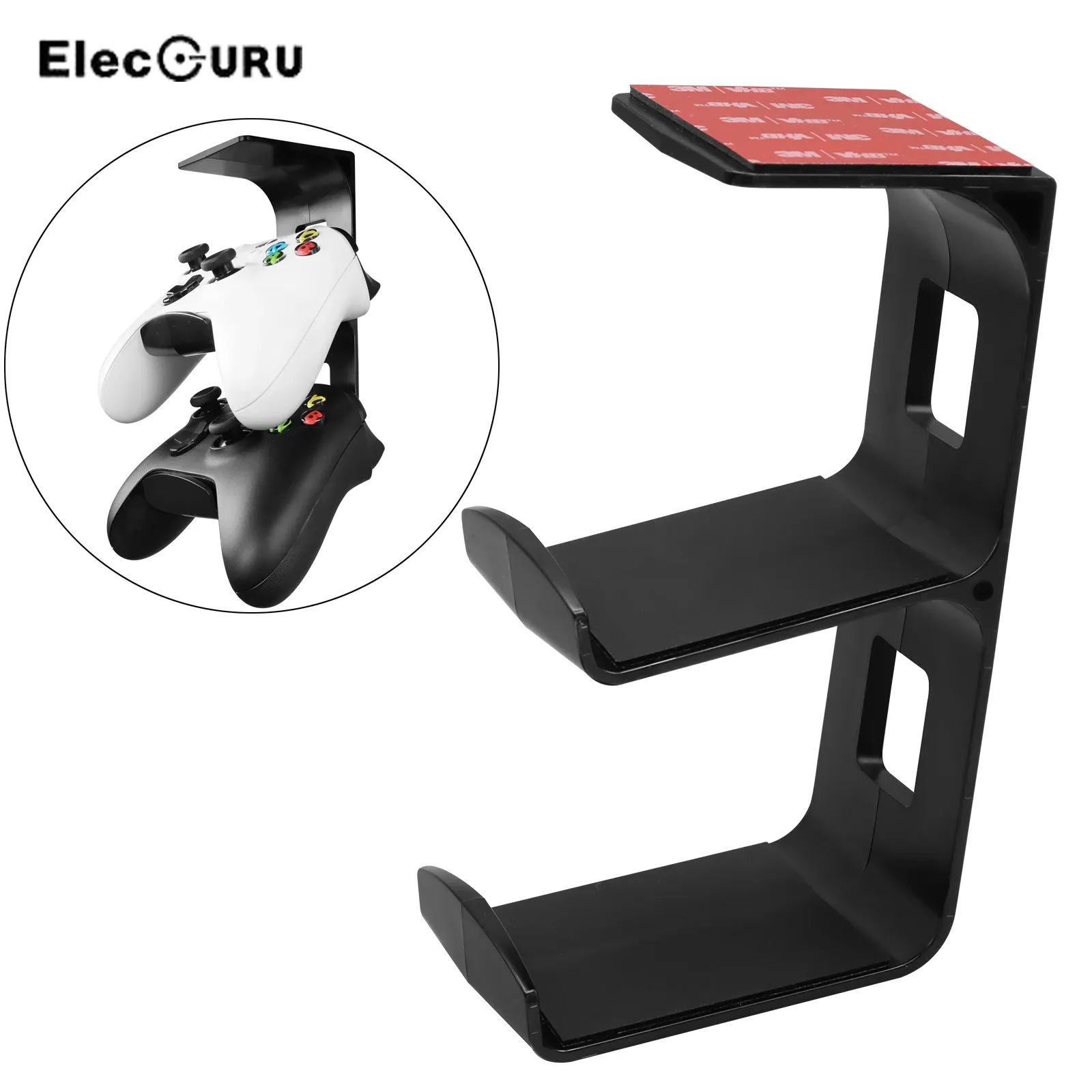 Stands No Driling Under Desk Dual Universal Game Controller Holder Hanger Gamepad Holder for Xbox/xBox one/PS5/PS4 Serise