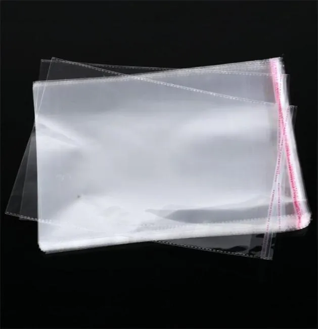 100pcslots realable Cellophane Opp Poly Sacs épais clear chothes colis paquet de rangement enveloppe enveloppe enveloppe3964856