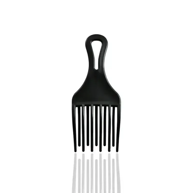 Afro Comb Wide Teeth Brush Pick Comb Fork Hairbrush Insert Hair Pick Combs Plastic Gear Curly Afro Hair Styling Tools