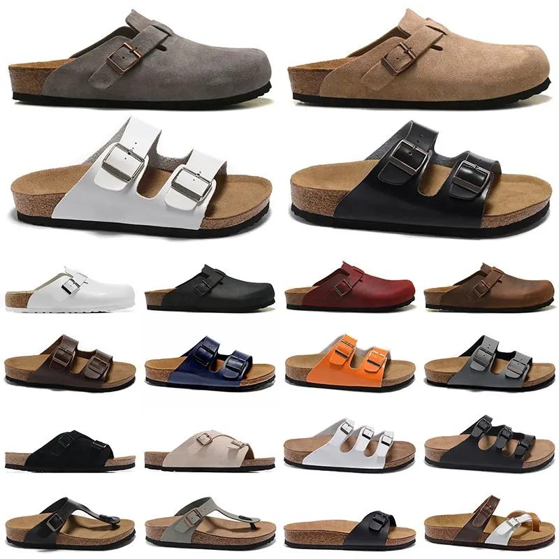 Top designer pantofole Boston zoccolo pelliccia di pelliccia Birks sandals arizonas mayari gizehs a testa tira di moca