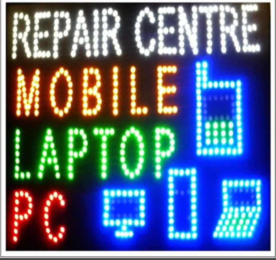 grafica personalizzata 19x19 pollici interni Ultra luminosa lampeggiante mobilepclaptop Centro di riparazione di LED2421393