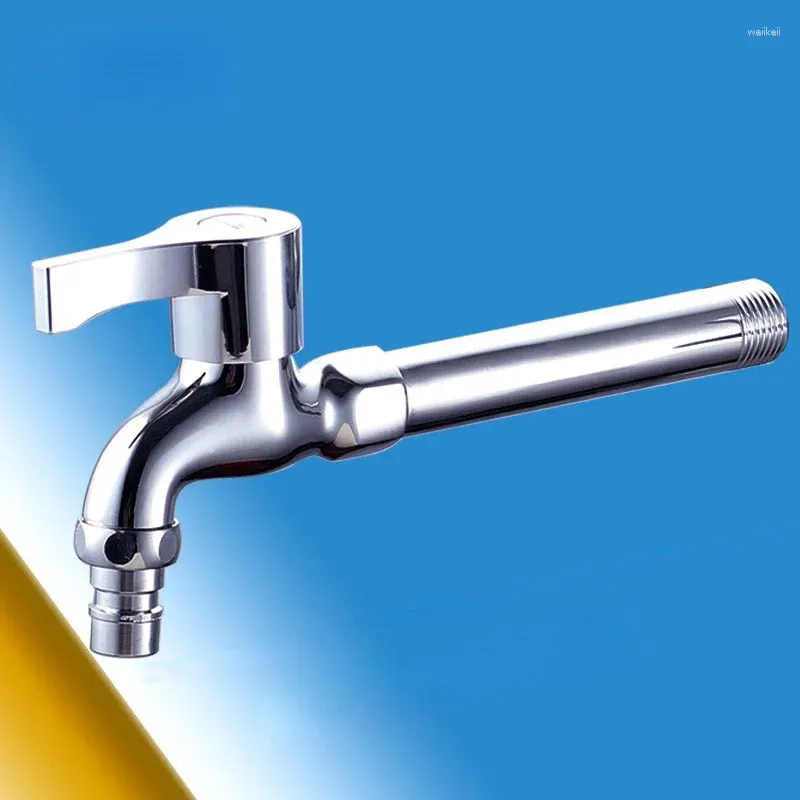 Bathroom Sink Faucets 4 Points Copper Alloy Extension Tube Washing Machine Faucet Household Tap Water Quick-open Mop Pool Balcony Basin