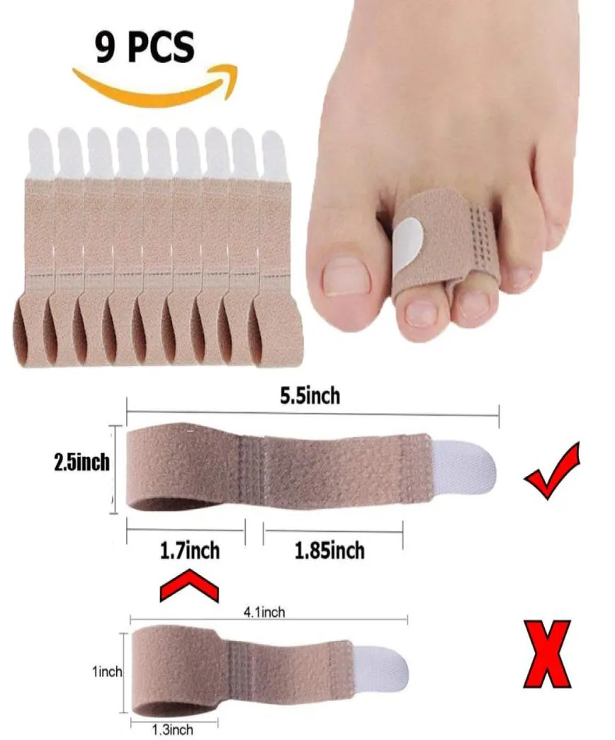 Avvolgimento della punta rotta con la punta della punta del tappeto antistrip Brace Corrector per Hammertoe Crooked Wamertoe Bandage Bandage ammortizzate Martello Toe2555964