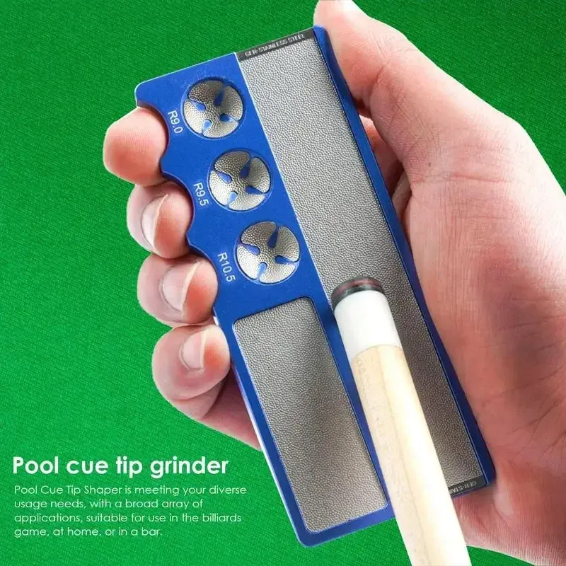4-In-1 Billiard Pool Cue Tip Sander Snooker Burnisher Pool Tip Repair Tool Snooker Pool Cue Tip Shaper Repair Tool Kit Set