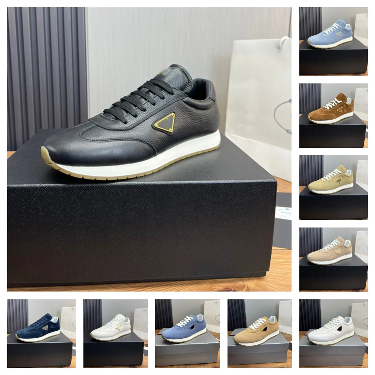 2024 Luxe schoenen mannen Designer schoenen Casual schoenen uit kantoor sneaker low heren mode derma trainers modeplatform sneaker maat 38-45