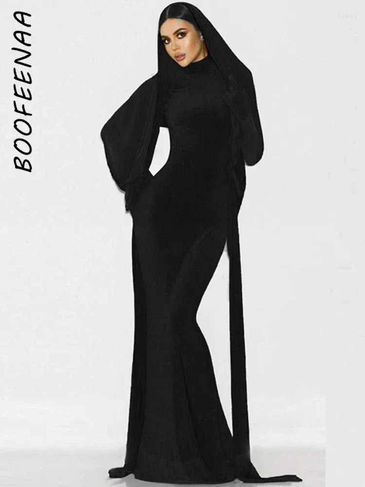 navy blue dress for baby girl Ashirexll Long Sleeve Maxi Dress, Winter Dress for Women, Womens Fashion Round Neck Winter Warm Color Long Sleeve Pocket Long Dress Casual Fall Daily main image 1