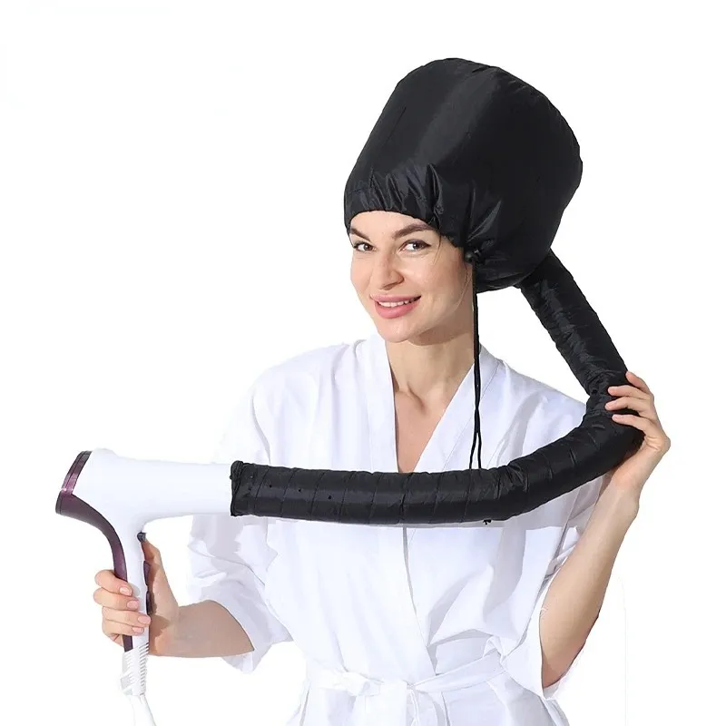 Hair Perm Portable Soft Hair Drying Cap Bonnet Hood Hat Blow Dryer Attachment Dry Hair Cream Cap wholesale satin bonnets