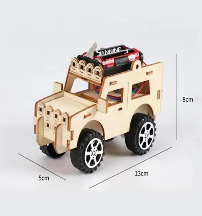 Kinder DIY Car STEM Science Toys Kit Elektrofahrzeugmodell Experiment Game Lernen Physik Bildungspädagogik für Kinder33704215372040