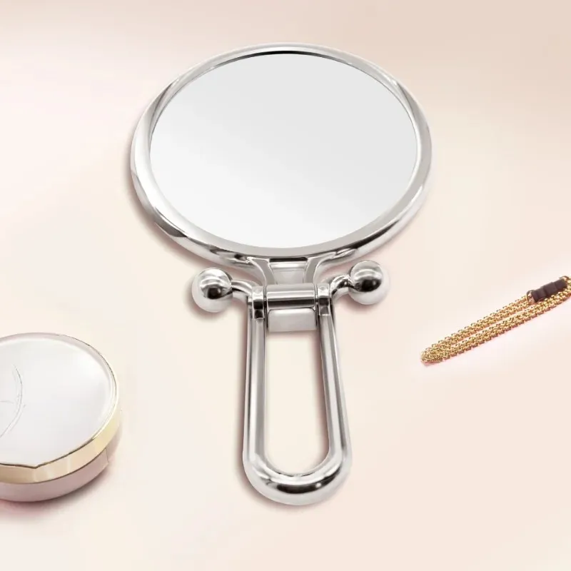 2X Magnifying Makeup Mirror Handheld Makeup Vanity Mirror Folding Hand Mirror Pocket Mirror Compact Mirrors Make Up Tools