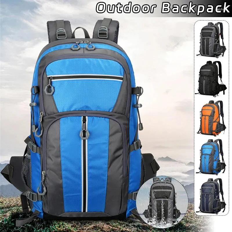 Backpack Waterproof Outdoor Travel Outdoor Grande Capacità di grande capacità di salita per escursionismo Multifunzionale riflettente multifunzionale