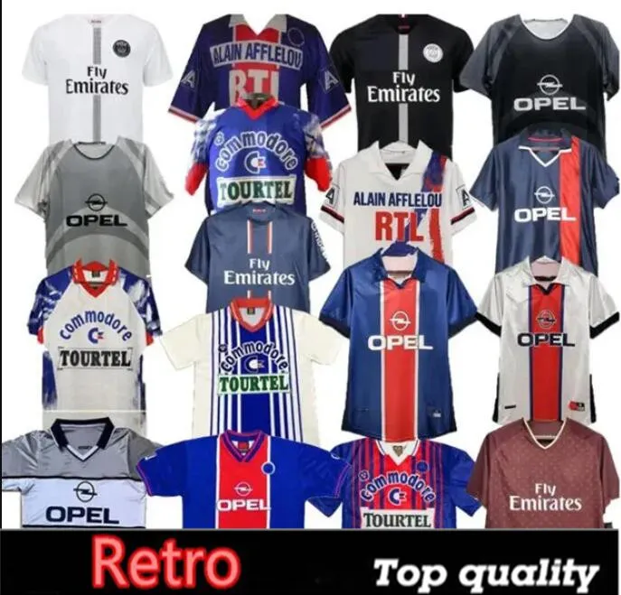 Save Big on Bulk Retro Psg Shirt Paris Retro Soccer Jerseys Maillots De  Football Shirt Paris 91 92 93 94 95 96 97 98 99 00 01 02 03 12 13 17 18