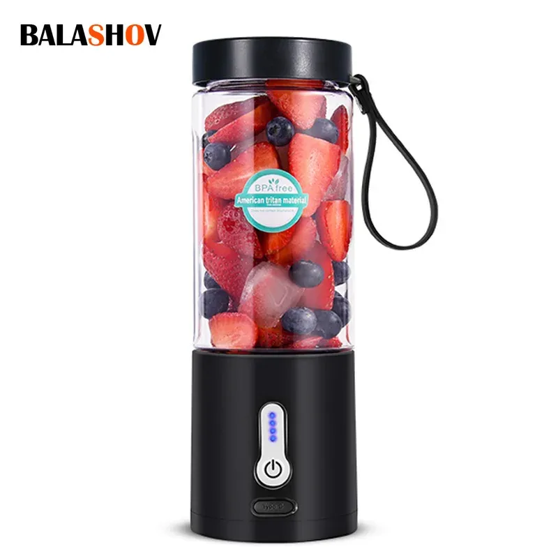 Juicers 530ml elétrico portátil doméstico doméstico USB Máquina de suco recarregável Máquina de liquidificador de mini -espremedor de suculenta de plástico abdom