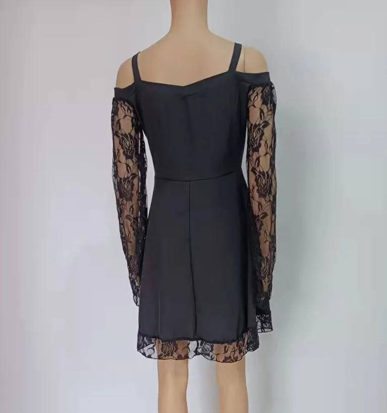 open lace back dress Sydney's Closet SC8120 main image 1