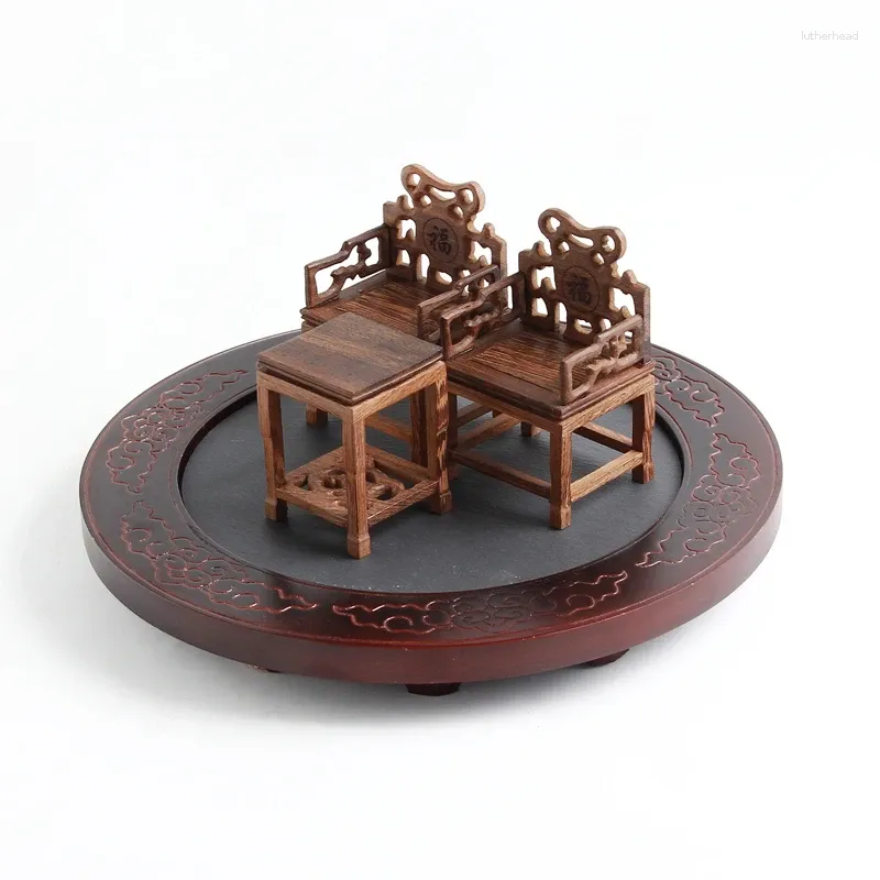 Dekorative Figuren Speziales chinesisches Stil El Tabelle Geschirr kreatives Restaurant kleiner Tisch und Stuhl Dim Sum Summe Fusion Molekulare Küche